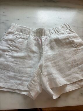 Lilly Pulitzer White Lilo Linen Shorts XS